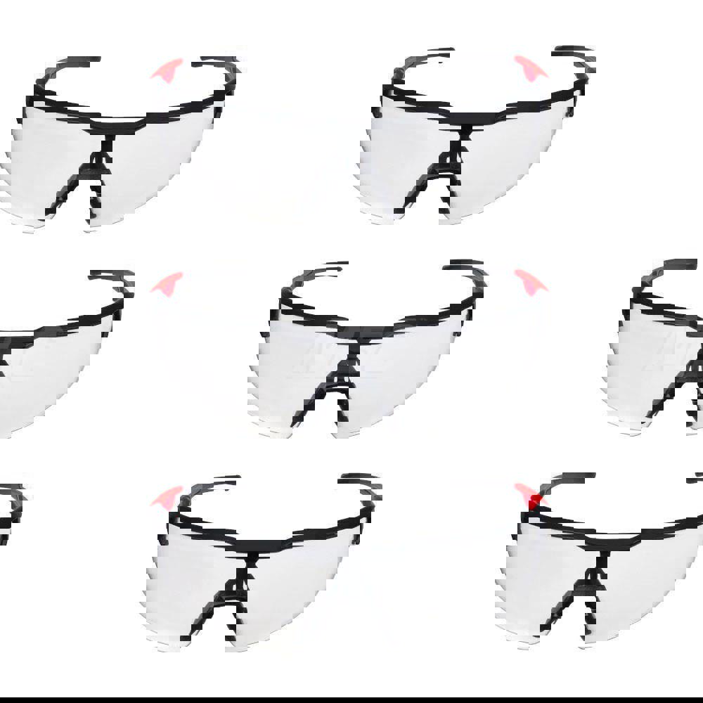 Safety Glass: Anti-Fog & Anti-Scratch, Plastic, Gray Lenses, Half-Framed